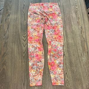 Lululemon Align Legging Pants High Rise 25" Inflorescence Floral Pink Size 4